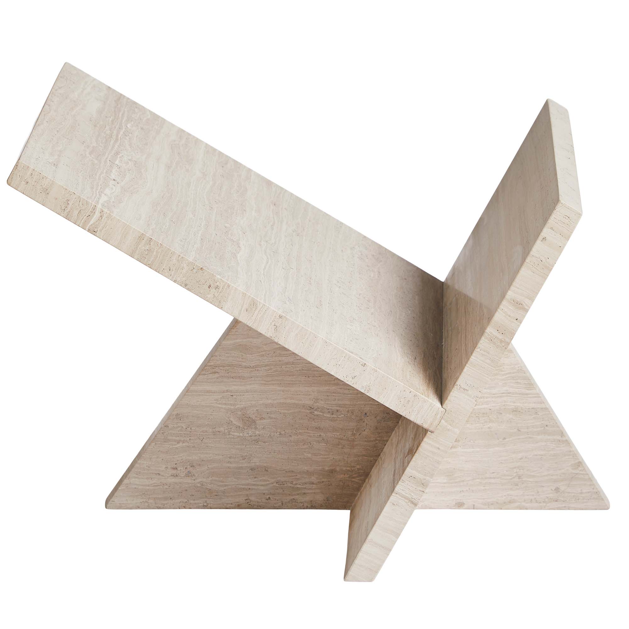 Mountain Travertine Magazine Holder