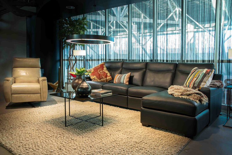 American Leather Comfort Recliner Gordon High Point Market Lifestyle Image GALLERY