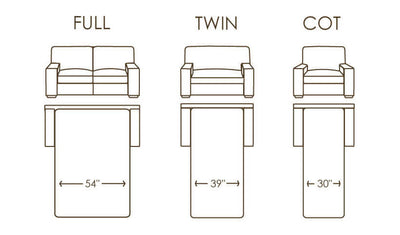 American Leather Comfort Sleeper Cot Twin Full Bed Sizes Hansen Interiors