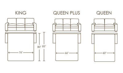 American Leather Comfort Sleeper Queen Queen Plus King Bed Sizes Hansen Interiors