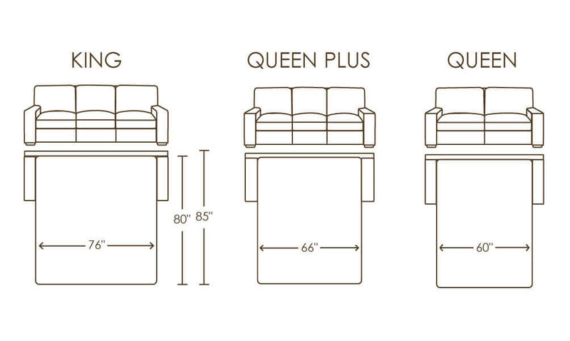 American Leather Comfort Sleeper Queen Queen Plus King Bed Sizes Hansen Interiors