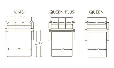 American Leather Comfort Sleeper Queen Queen Plus King Bed Sizes GALLERY