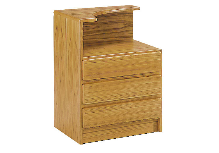 Classica Night Stand Left Curved Top Teak CLA22 Hansen Interiors