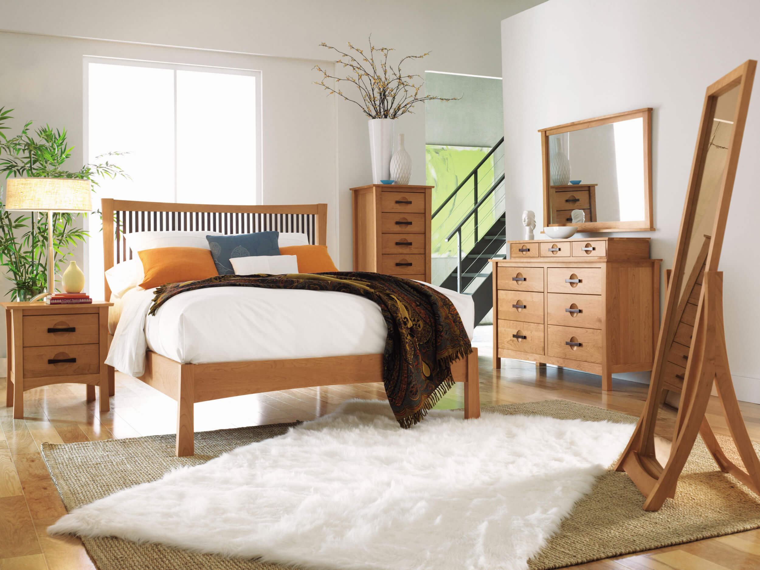 Copeland Copeland Berkeley Storage Bed Left Nightstand Open Drawer Hansen Interiors Hansen Interiors