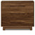 Sloane 3 drawer chest walnut front view
