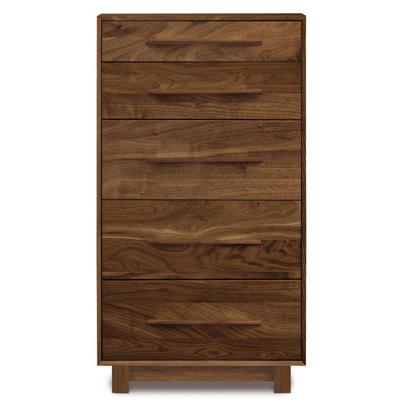 Copeland 5 Drawer Narrow Chest Walnut