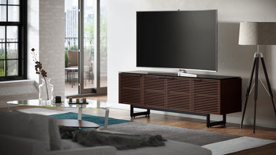 BDI Corridor 8179 TV Stand in Chocolate Stained Walnut GALLERY