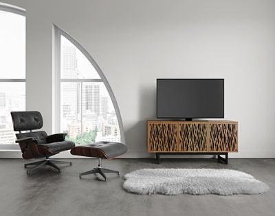 BDI Elements media wheat in contemporary living space with Eames recliner GALLERY