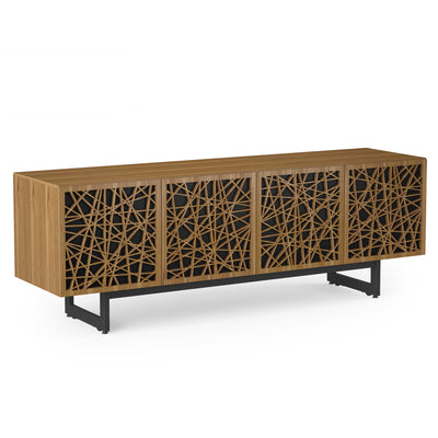 BDI Elements Media Console 8779 Ricochet Natural Walnut angle view GALLERY