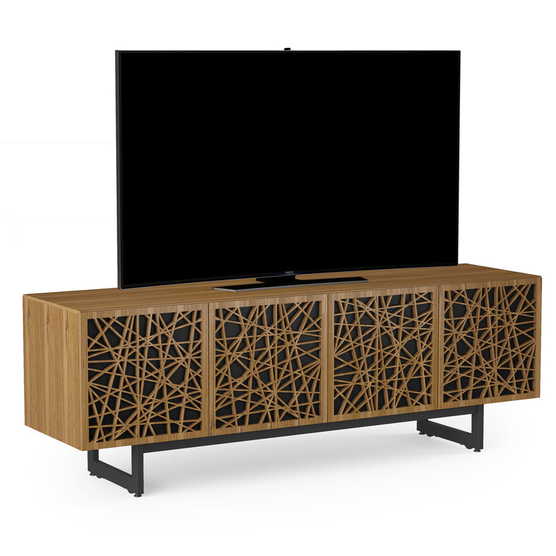 BDI Elements Media Console 8779 Ricochet  Natural walnut with tv GALLERY
