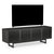 BDI Elements media stand tempo charcoal grey angle view with tv GALLERY