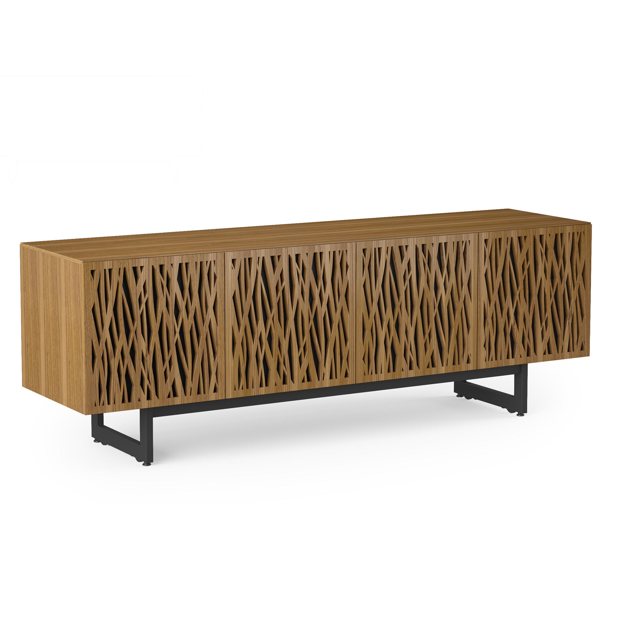 BDI 8779 Wheat media stand natural walnut