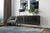BDI ELlements Storage Console Charcoal Grey in contempoary living space in grey tones GALLERY