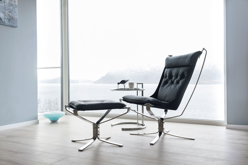 Falcon Chair Ottoman by Sigurd Ressell