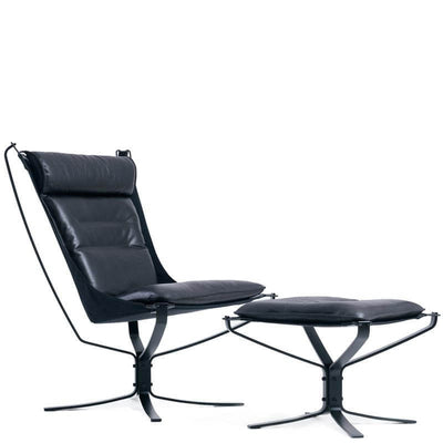 LK-Hjelle-Falcon-Phoenix-Chair-High-Back-Black-on-Black-with-Ottoman-Hansen-Interiors