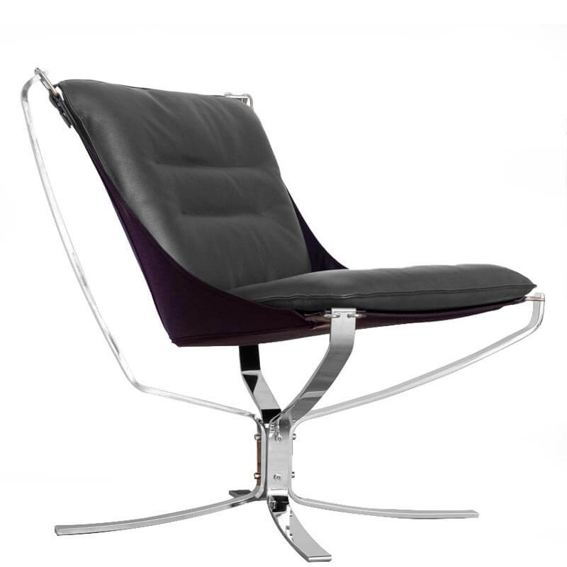 LK-Hjelle-Falcon-Phoenix-Chair-Low-Back-Black-on-Chrome-ER1-Grey-Hansen-Interiors