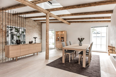 Skovby SM 24 with SM 64 Contempoary rustic house with sideboard and display canbinet GALLERY