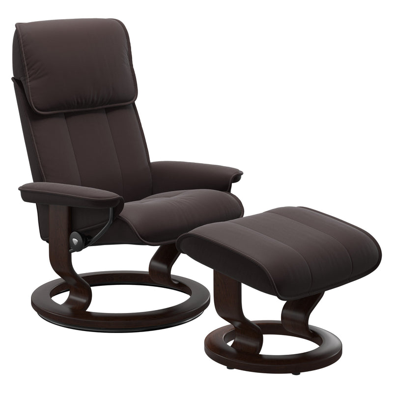 Stressless Admiral Large Recliner - Classic - Paloma Chocolate - In Stock