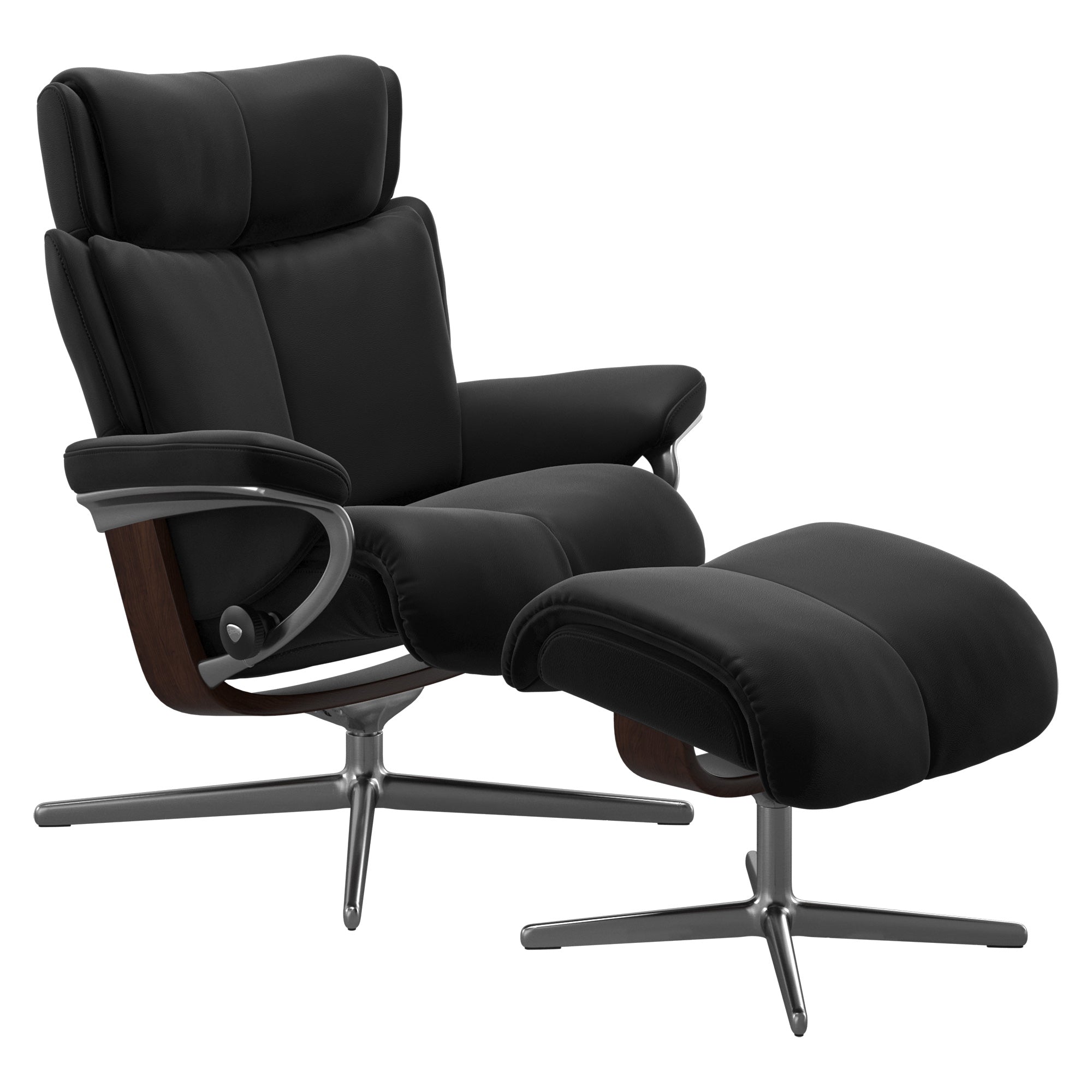 Stressless Magic Cross Recliner & Ottoman