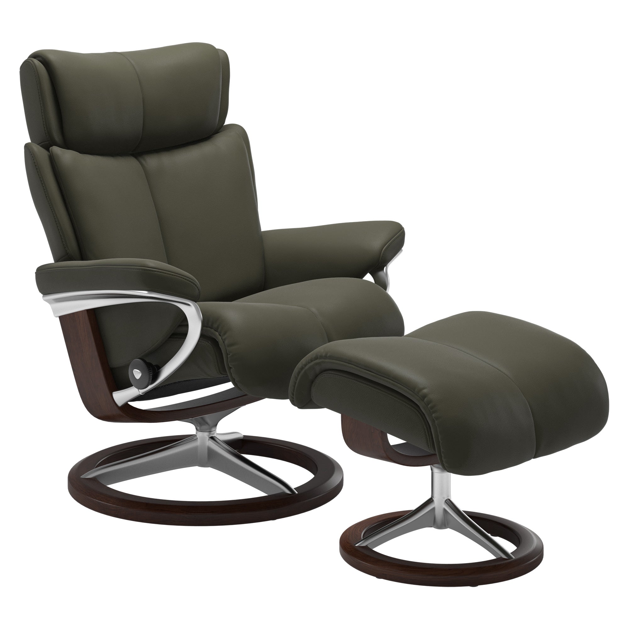 Stressless Magic Signature Recliner & Ottoman