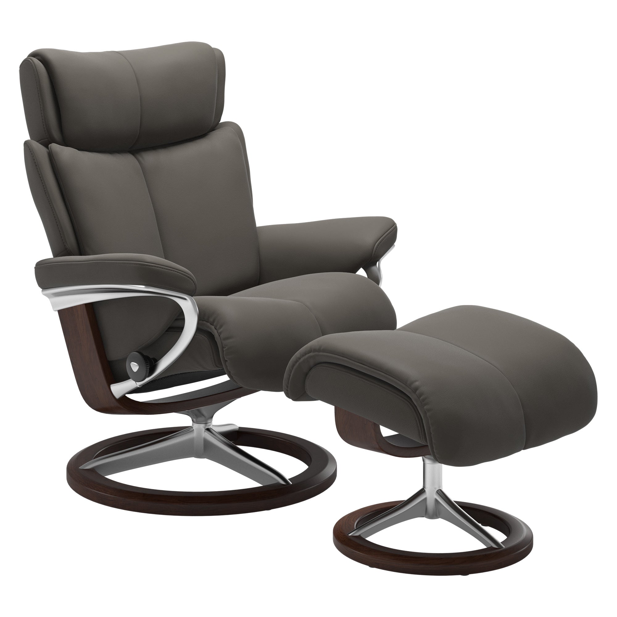 Stressless Magic Signature Recliner & Ottoman