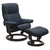 Stressless Mayfair with ottoman in Paloma Oxford Blue