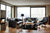 Stressless Oslo Sofa and Loveseat with Reno Classic Recliner in Paloma Black