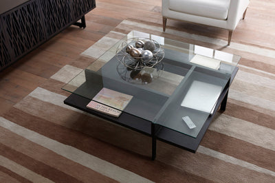 BDI 1150 Terrace Square Coffee Table Charcoal Grey in contempoary living room GALLERY