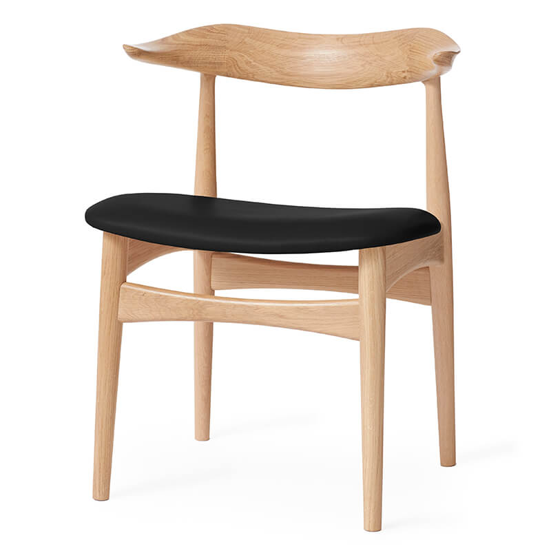 Warm Nordic Cow Horn Oak Black Ink Hansen Interiors