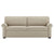 American Leather Gaines Comfort Sleeper two seat sofa with wooden legs and beige fabric