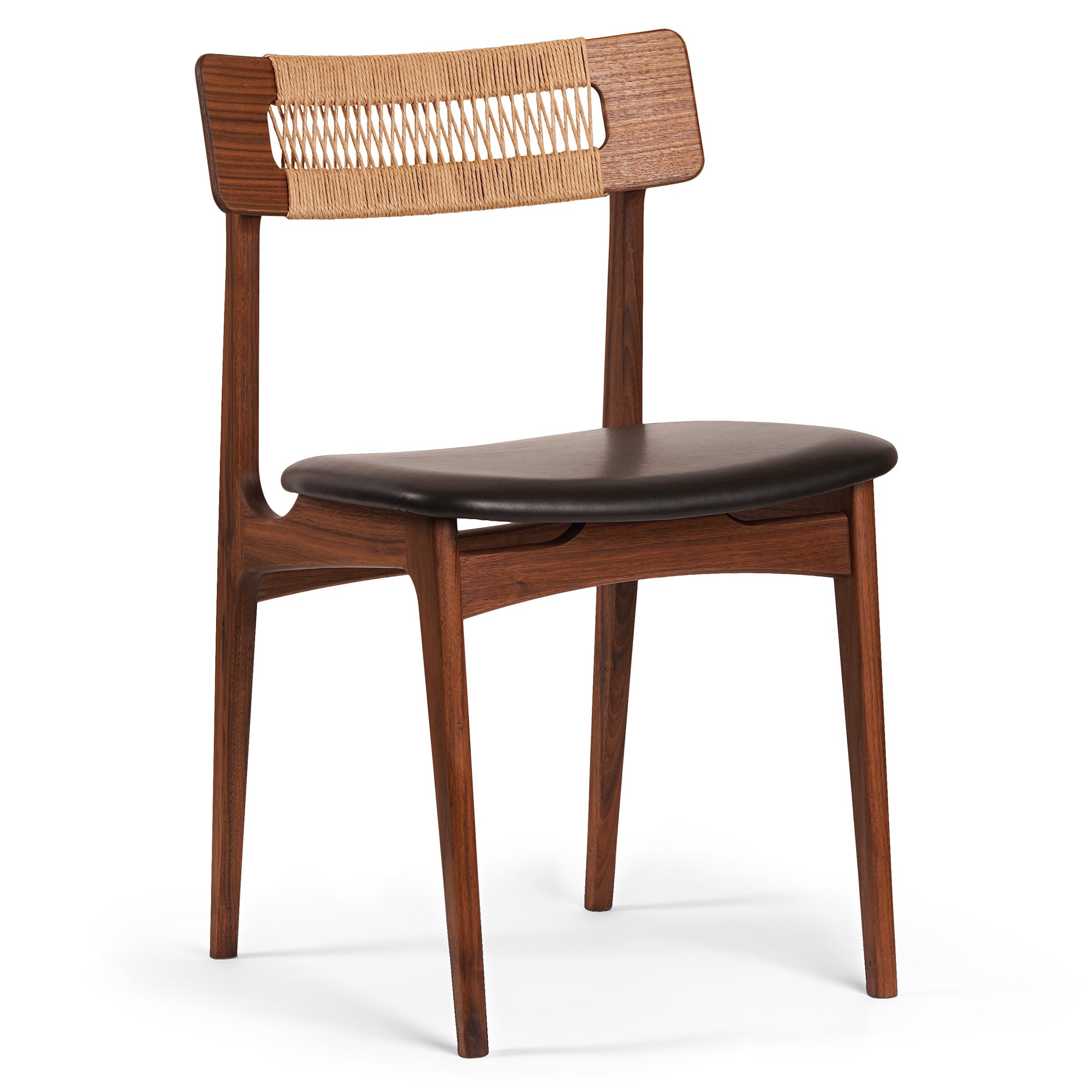 Bernh. Pedersen & Son Chair No. 140 Walnut Danish Cord