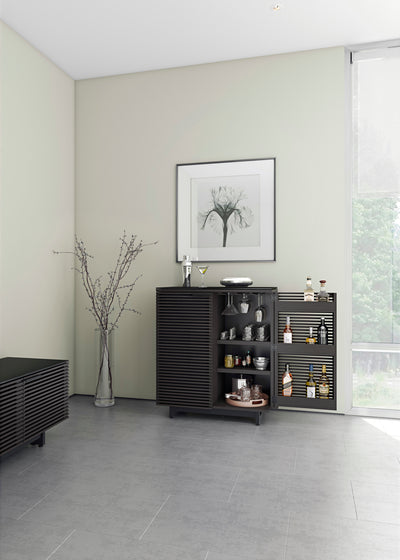 BDI 5620 Modern Bar Charcoal in contempoary room with  tile floor GALLERY