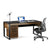 BDI 6521 Desk Natural Walnut with desk chair GALLERY