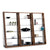 BDI EIleen 5156 Leaning Shelf Natural Walnut set of three wiht plants and books GALLERY