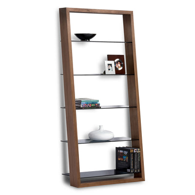 BDI EIleen 5166 Leaning Shelf walnut GALLERY