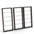 BDI EIleen 5156 Leaning Shelf Charcoal set of three GALLERY