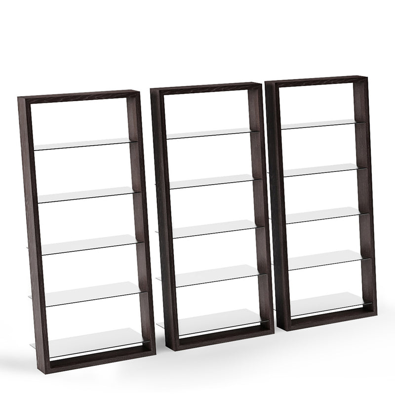 BDI EIleen 5156 Leaning Shelf Charcoal set of three GALLERY