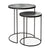 Clear Nesting Side Table Set