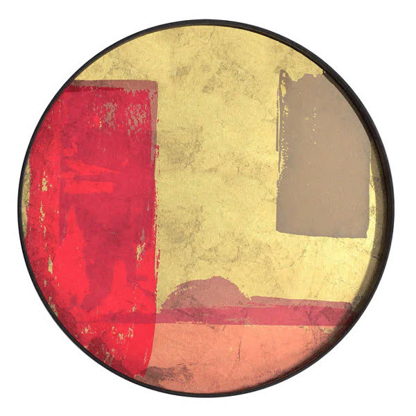 Raspberry Landscape Glass Tray Large