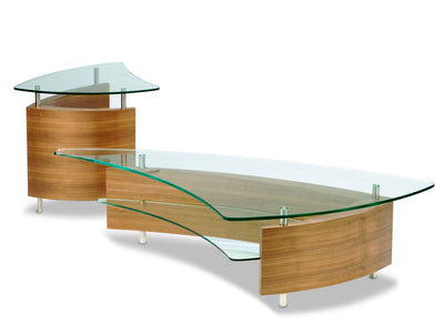 BDI 1106 and 1106 Coffee and end table in naturlal walnut aged GALLERY