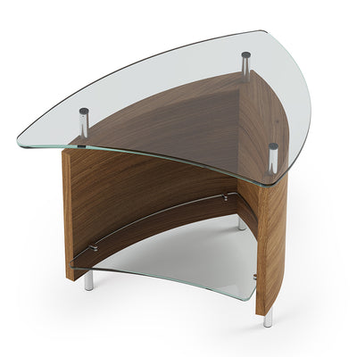 BDI 1110 Fin End table top view through glass GALLERY 