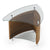 BDI 1110 Fin End table top view through glass GALLERY 