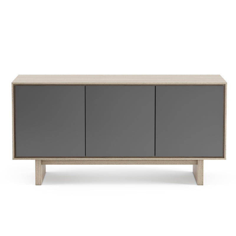 BDI Octave 8377 Media Cabinet drift oak front view GALLERY
