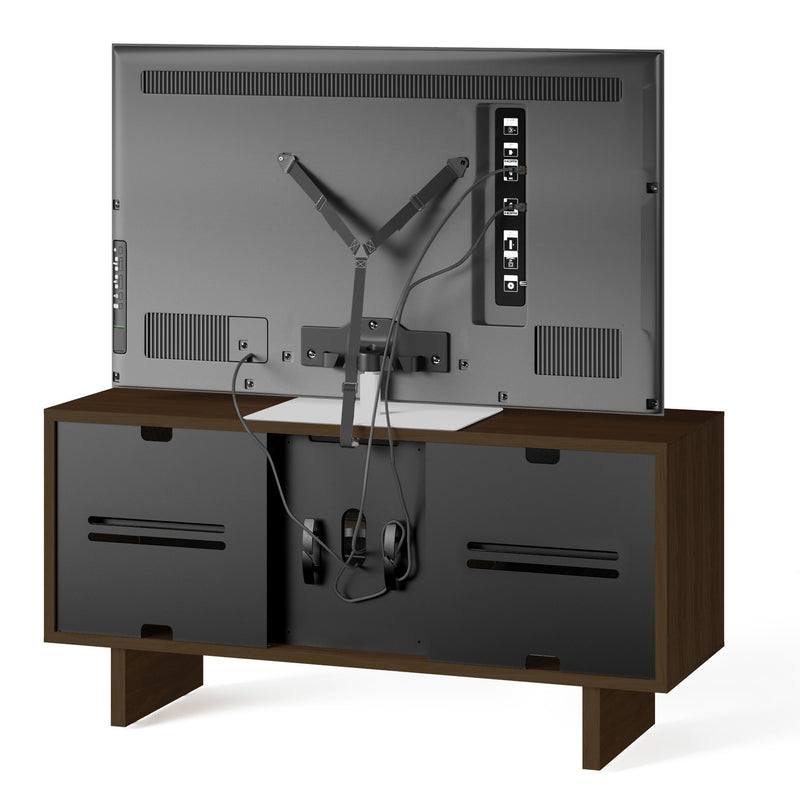 BDI Octave 8377 Media Cabinet tv strap detail GALLERY