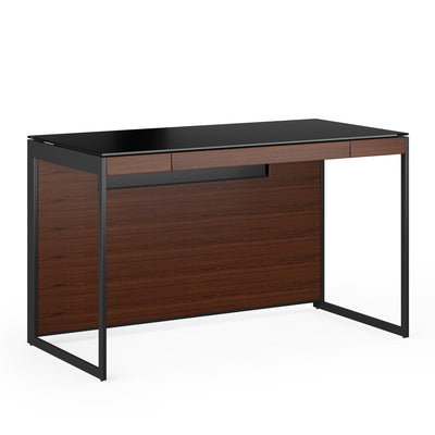 BDI Compact Desk 6103 Chocolate Brown Stained Black GALLERY