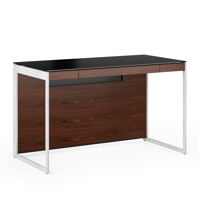 BDI Compact Desk 6103 Chocolate Stained Walnut Satin GALLERY