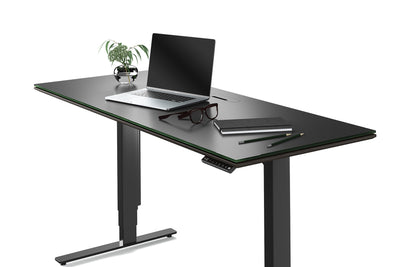 BDI Sequel lift desk 6151 Charcoal Agle view GALLERY