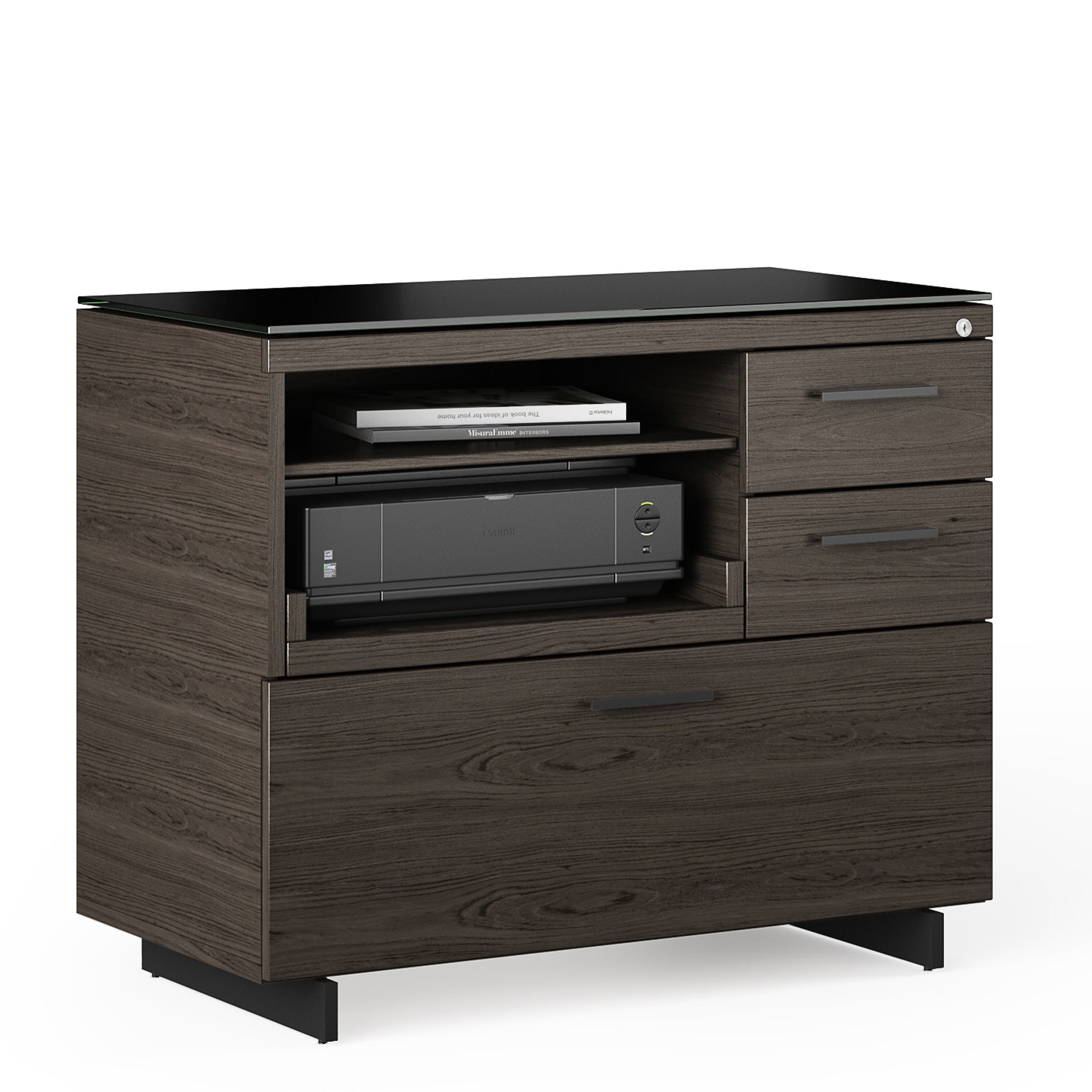 BDI Sequel Multifunction Cabinet Charcoal grey black 
