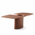 skovby sm 116 dining table walnut slightly opened revealing leaf storage