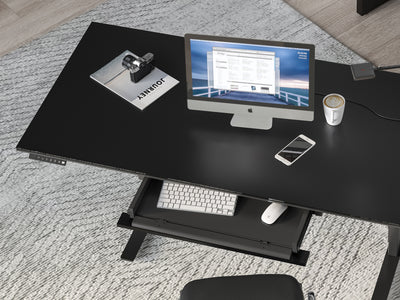 BDI Stance lift Desk 6650 with keyboard drawer extendedGALLERY